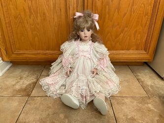 Adorable Large Porcelain Collector’s Doll Whitney Mold by Donna RuBert