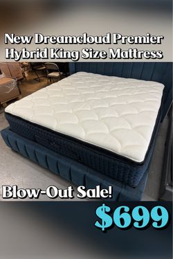 New DreamCloud Premier Hybrid King Size Mattress