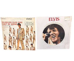 Lot 2 Vinyl LP Elvis Presley 50,000,000 Fans Can't Be Wrong Legendary Performer