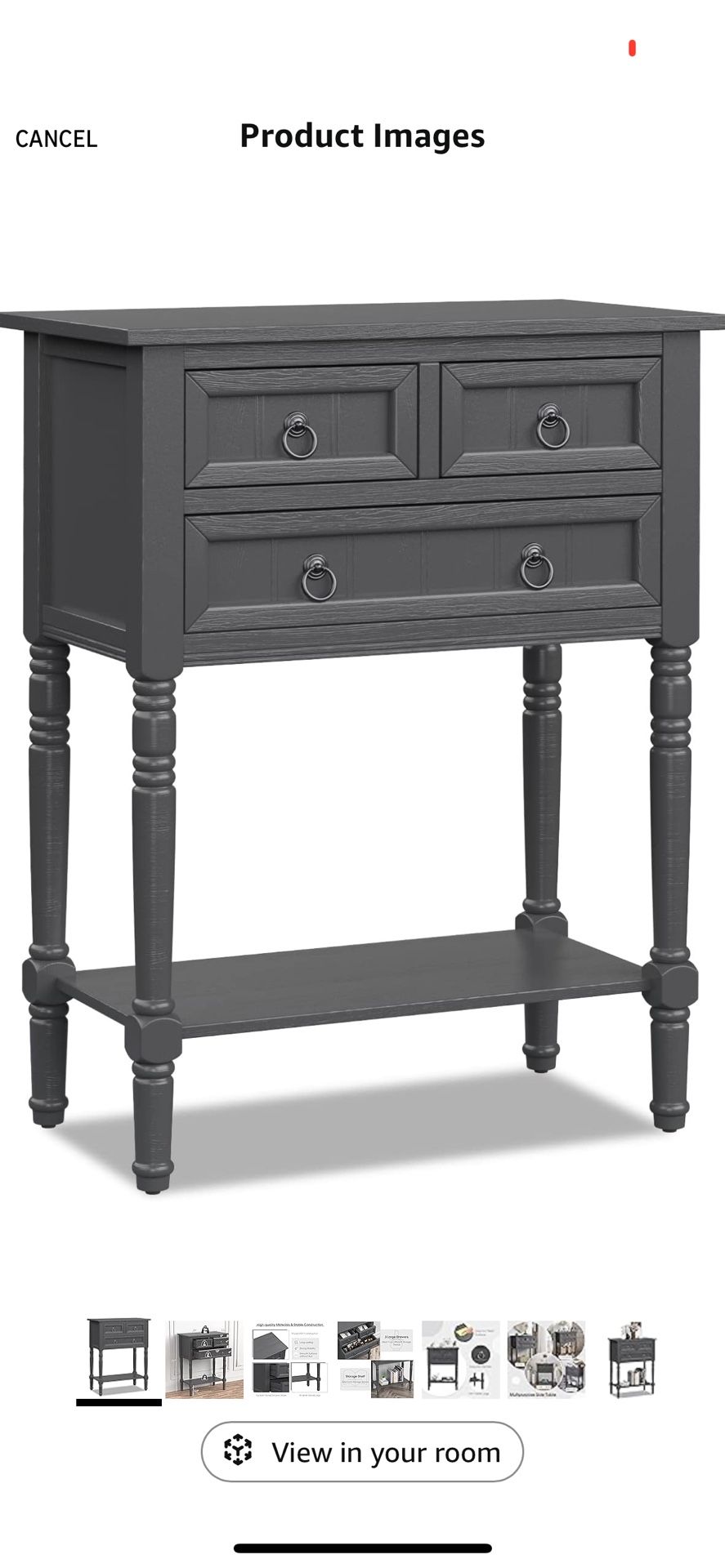 Console Table with 3 Drawers, 24" Rustic Entryway For Sale $42.00 50%+ OFF Retail $84.99 NEW IN BOX