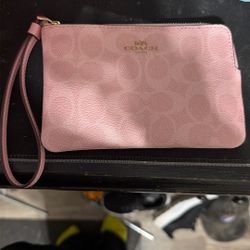 Pink Coach Clutch