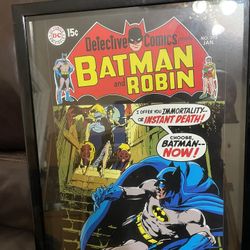 Framed Retro Batman Comic poster