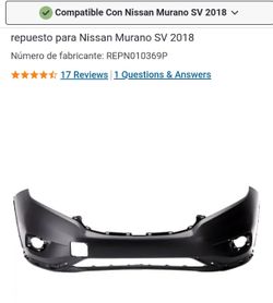 BUMPER NISSAN MURANO SV 2018