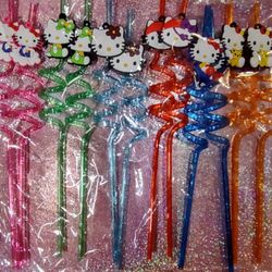 New Hello Kitty Spiral Straws -$1.50 Each