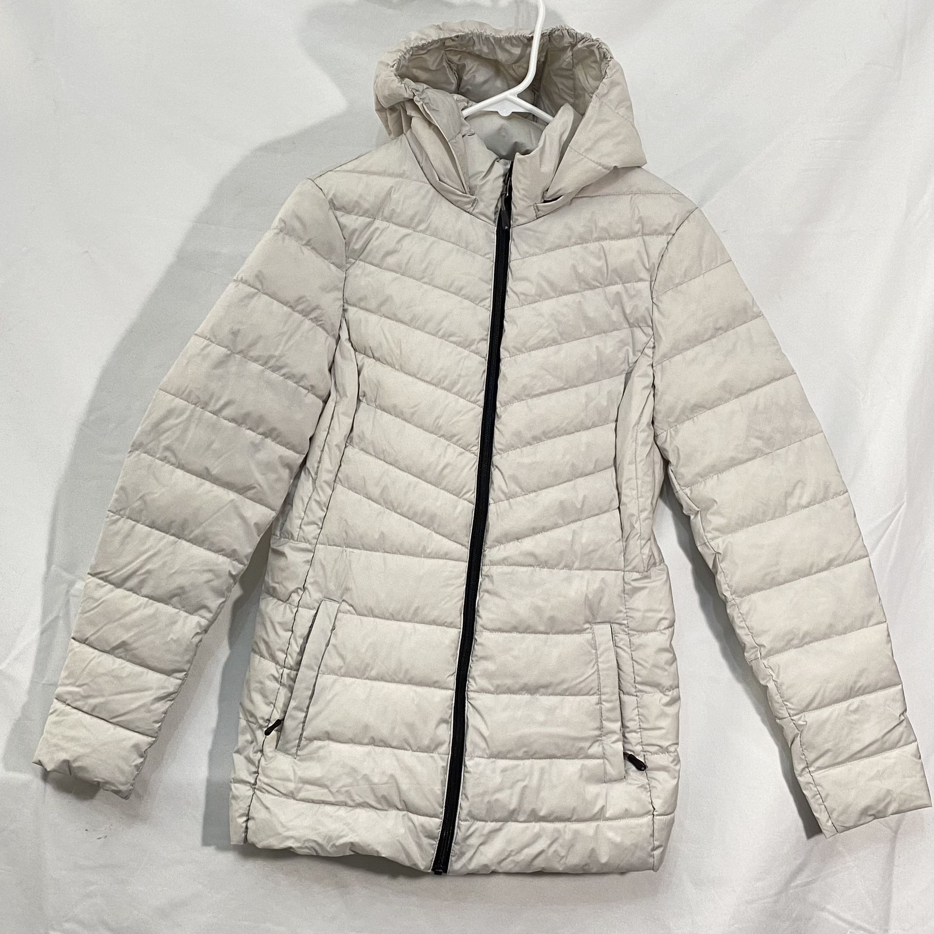 Jacket Women 32 Degree Heat Medium Puffer Coat Winter Silver Gray Used