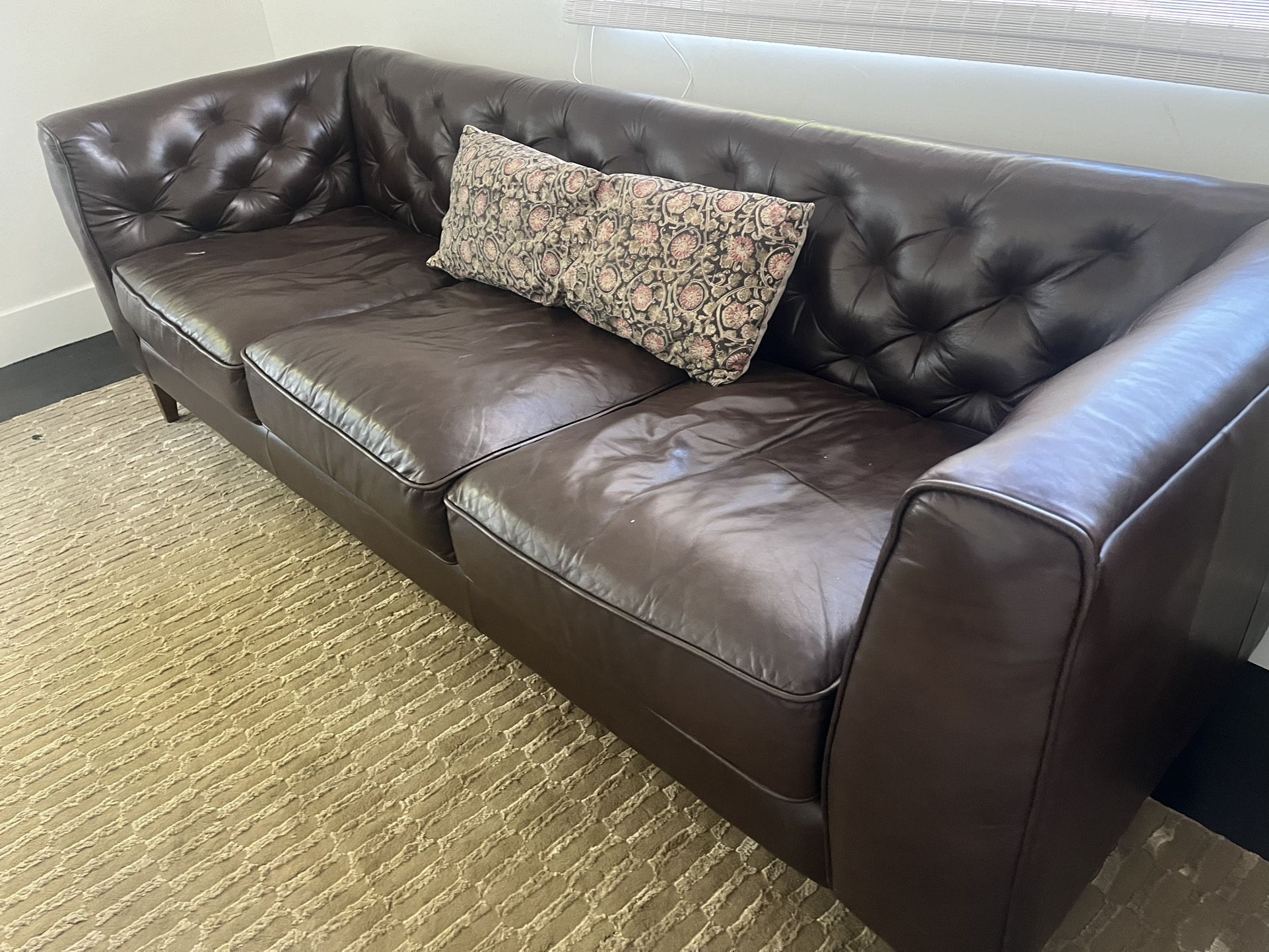 Poly & Bark Leather Couch