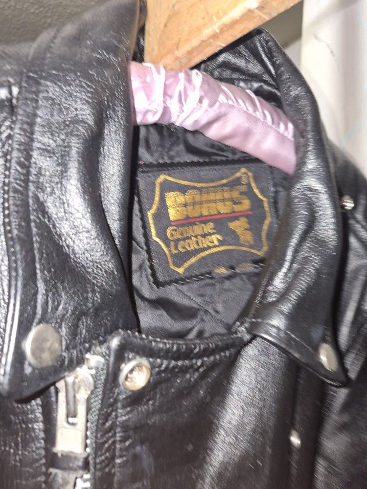Genuine Leather Jacket $49