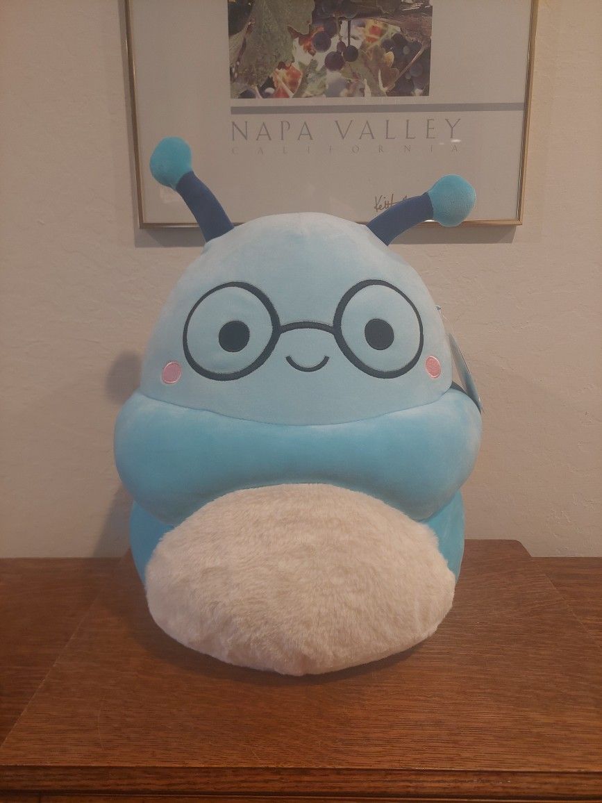 Squishmallows Original 16-Inch Cordelia Blue Bookworm 