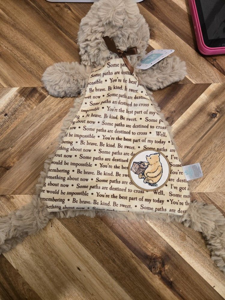 Disney Baby Classic Winnie The Pooh Plush Bear Lovey/Security Blanket