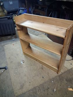Wood book shelf