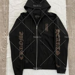 Brand New Chrome Hearts Zip Hoodie