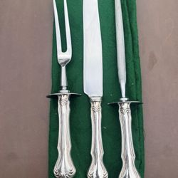 Cutlery Set 3pcs $30 Firm Stainless Steel Blades Great Condition Carving Knife Serving Fork 