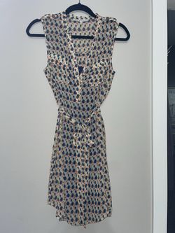 Daniel Rainn Sleeveless Button-Front Shirtdress - Size XS