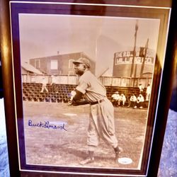 RARE HOF Buck Leonard Signed and Certified and COA .
