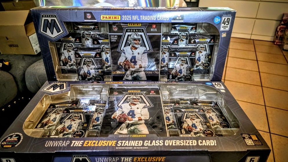 2025 Panini Mosaic Costco Collection NFL Box - Jumbo Stained Glass in every box!