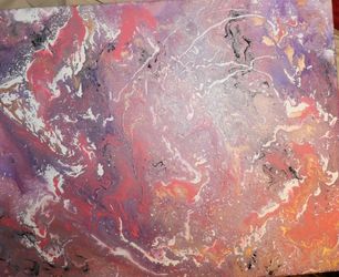 16 x 20 Acrylic Pour Artwork