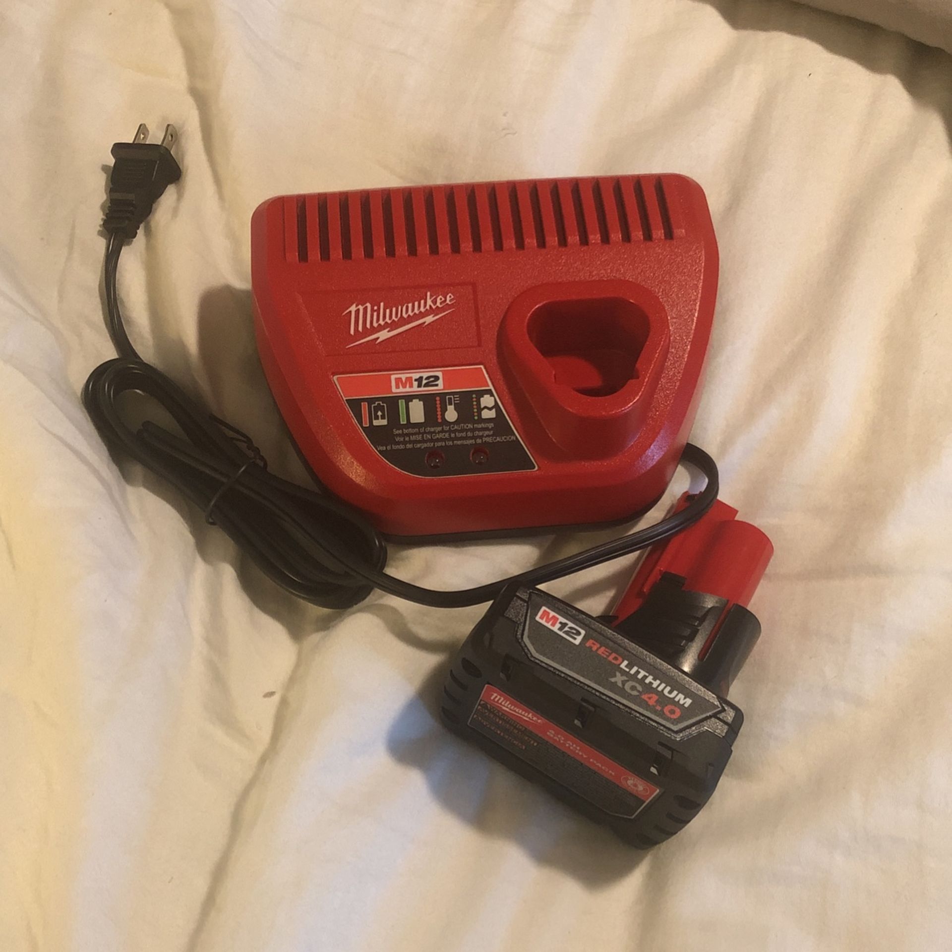 Milwaukee Battery And Charger 