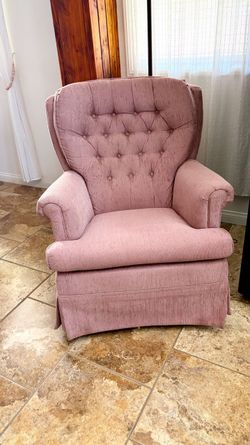 Vintage Tufted Wingback Rocking Accent Chair