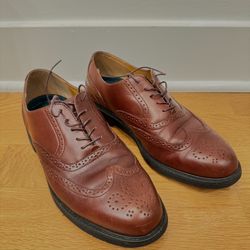 10 1/2M Rockport Walkability Wingtip Dress Shoes Mens Brown Leather Oxford M1771