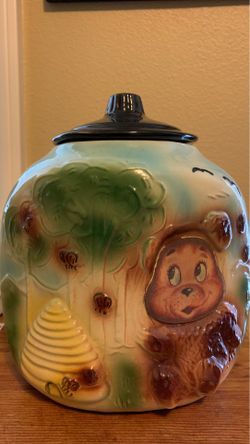 Vintage American Bisque Beehive Flasher Cookie Jar