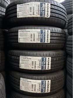 195/65/15 KUMHO SOLUS TA31  (4 TIRES NEW) INCLUDED INSTALLATION AND BALANCING (PROMOTION)✅