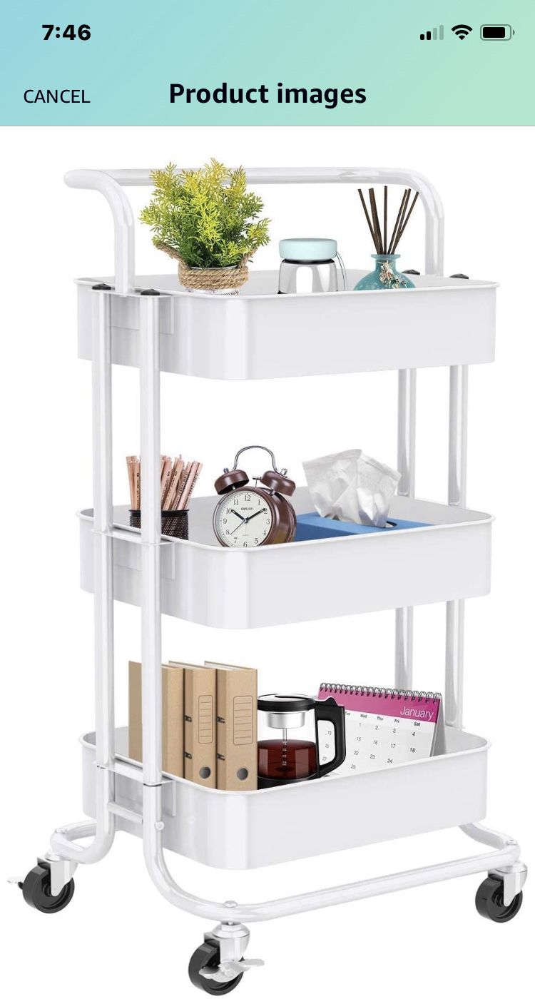 Visit the Pipishell Store 4.4 out of 5 stars 655 Reviews 3-Tier Rolling Utility Cart, Multifunctional Metal Organization Storage Cart with 2 Lockable