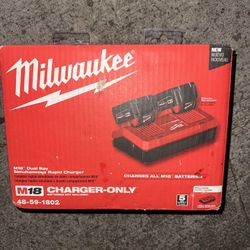 Milwaukee M18 Dual Battery Fast Charger 48-59-1802