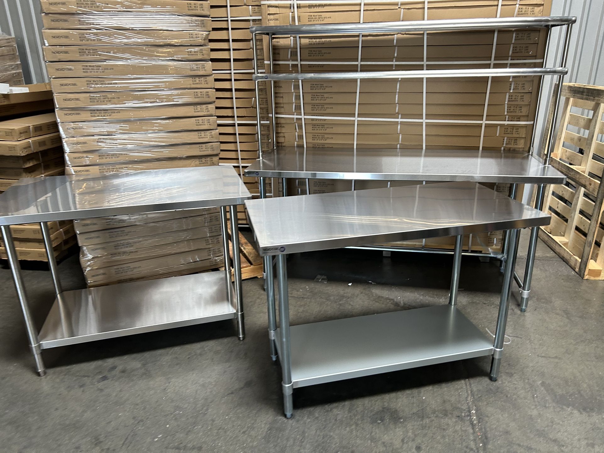 New Stainless Steel Work Tables NSF for Sale in Downey, CA - OfferUp