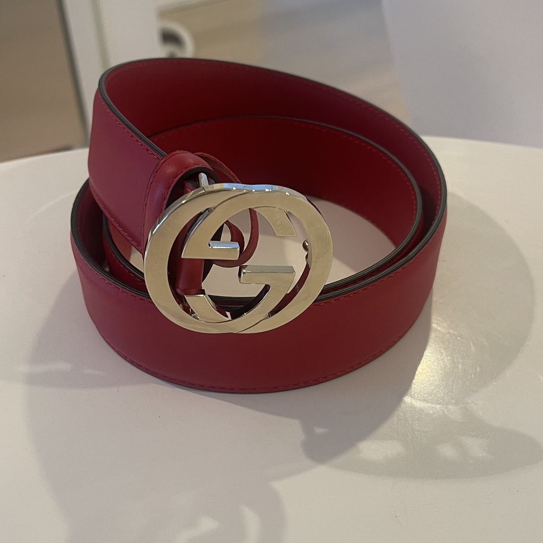 Belt Gucci Color Red For Women Size 32