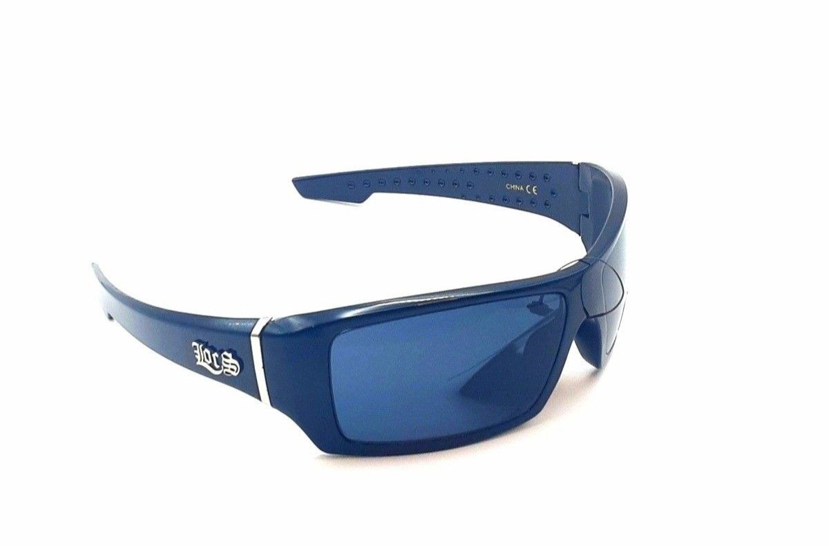 Locs Men's Wrap Around Sunglasses Black With UV400 protective Smoke Lenses W/ Soft Case And Wiping Cloth New With Tags!