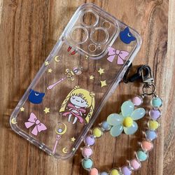 iPhone 14 Pro Sailor Moon w/ Charm