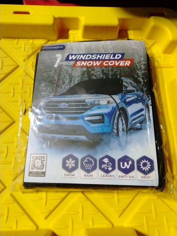Windshield And Snow Cover