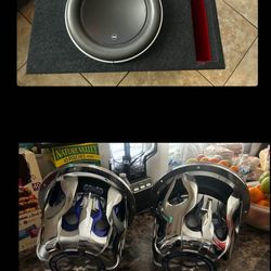Pair of 12” Audiobahn subwoofer and a single JLAudio 12W7 subwoofer READ DESCRIPTION