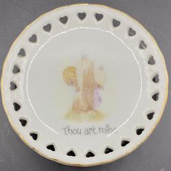 Precious Moments Mini Collectible Plate 1985 Thou Art Mine Enesco 