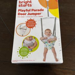 Bright Starts Playful Parade Door Jumper for Baby (Gray)