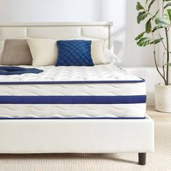 10" Hybrid Mattress in a Box, Full, Fiberglass Free Experience ultimate comfort with the Hybrid Mattress