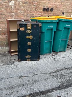 Antique steamer trunk
