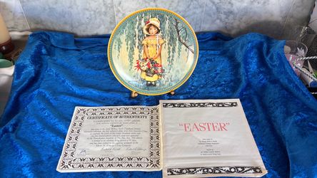 Vintage Jessie Willcox Smith “Easter” collectors plate #2514C
