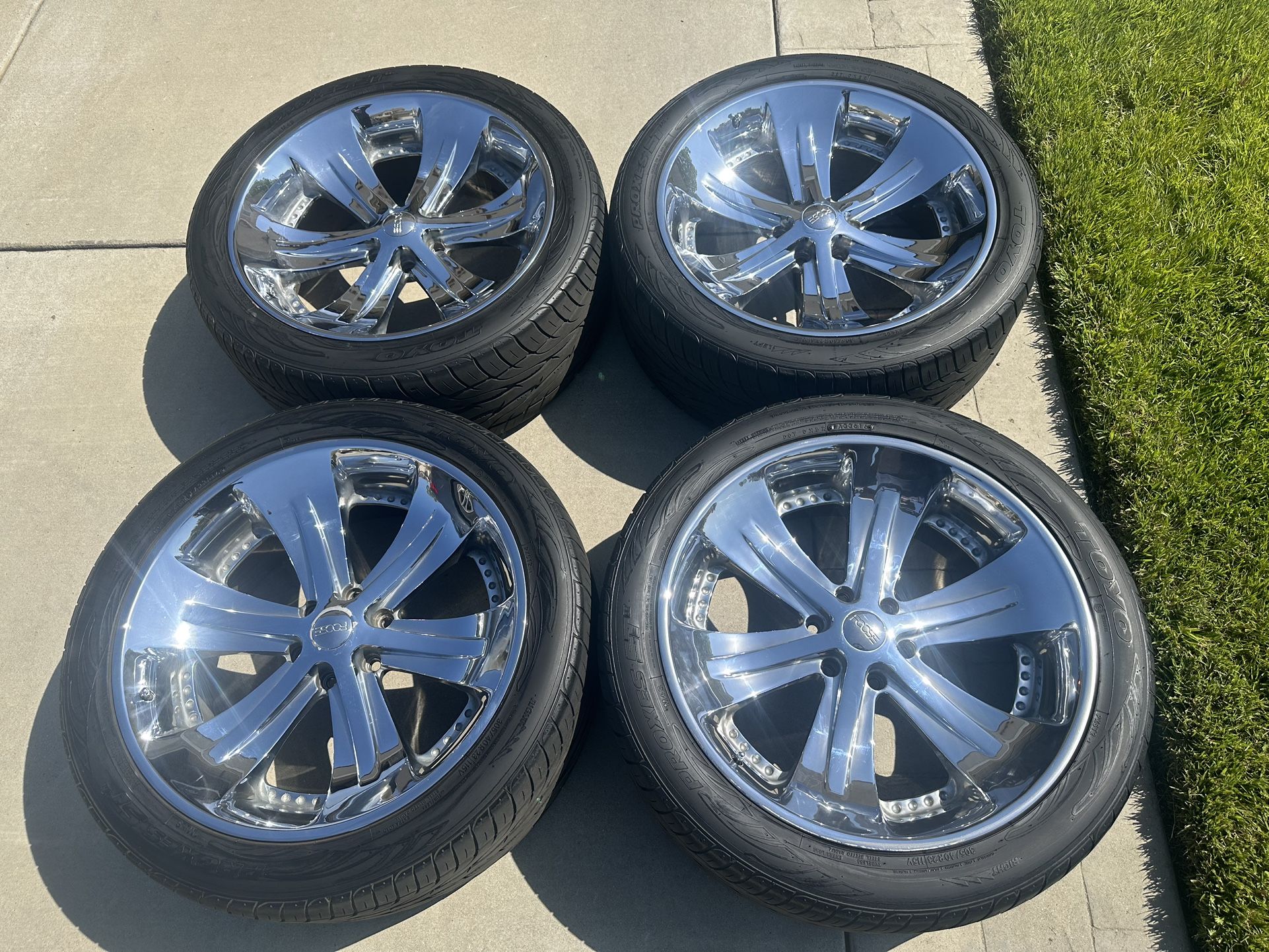 23” Foose Spank 6 Rims (6 Lug) Chevy GMC Tahoe Silverado Yukon Escalade & More