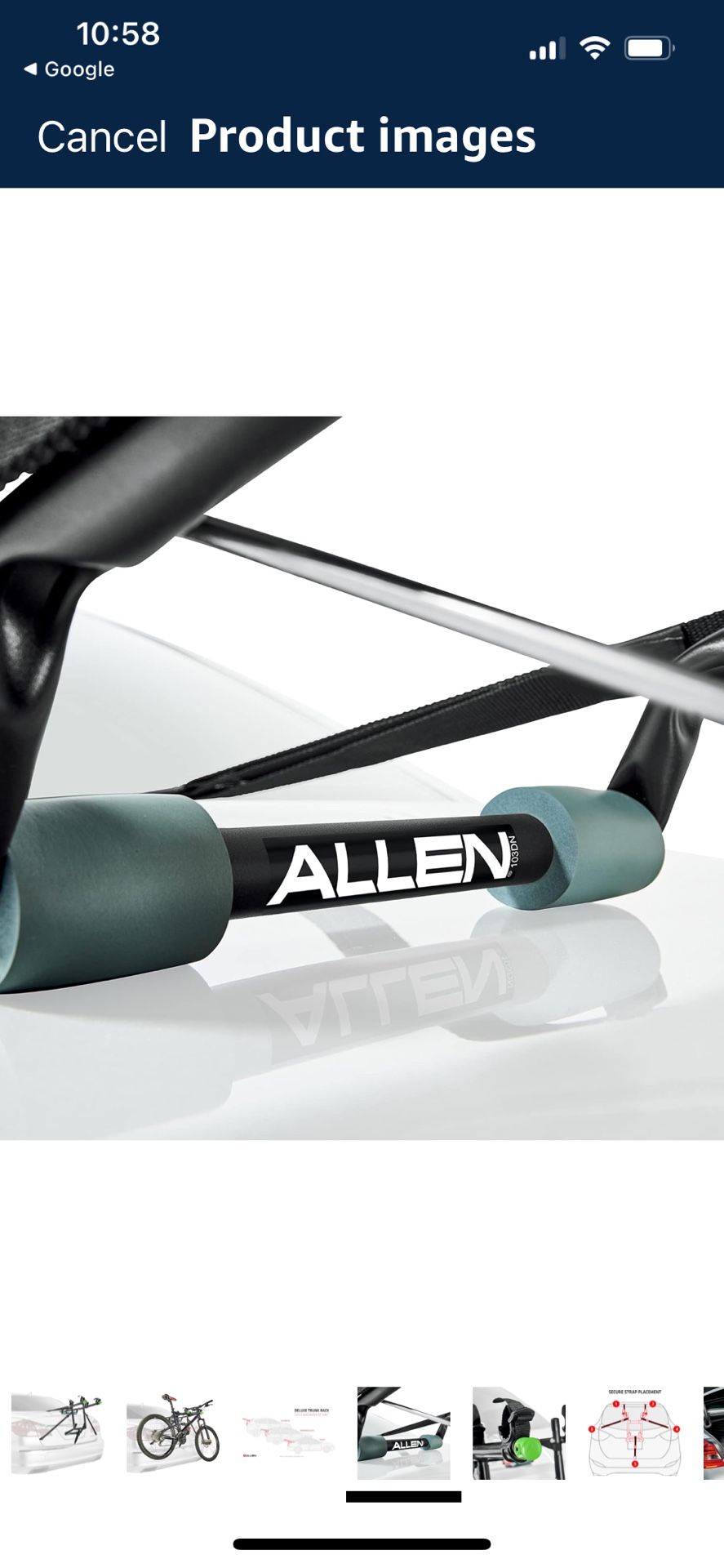Allen Sports Deluxe 2-Bike Trunk Mount Rack – Like New