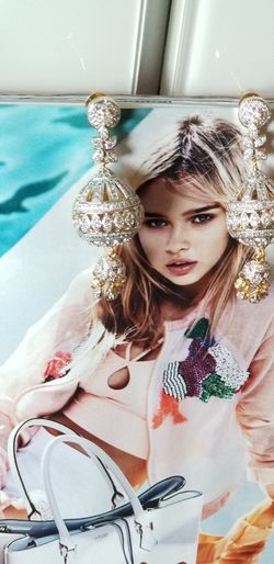 Diamond Look Beautiful Earrings 