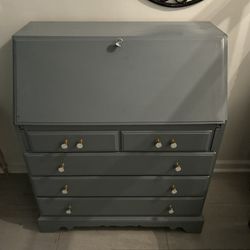  Ethan Allen Secretary Blue 