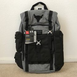 Under Armour Project Rock Bag Gray Regiment Backpack Grey Chase Greatness $130