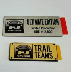 Set of TRD Pro Limited Edition Badge 2 In Set $125