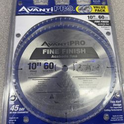 Avanti Pro 10 in. x 60-Tooth Fine Finish Circular Saw Blade Value Pack (2- Pack) 