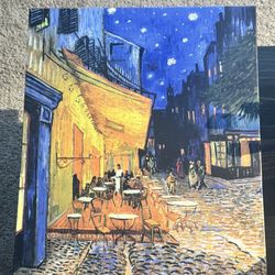The Cafe Terrace By Vincent Van Gogh Canvas Print 20x16