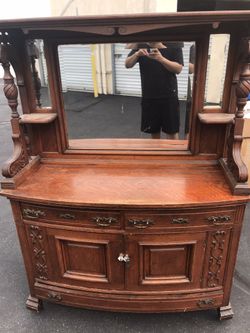 Vintage Real Wood Hutch