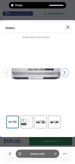 Winflo 30 inch Ductless Stainless steel Under Cabinet Range Hood