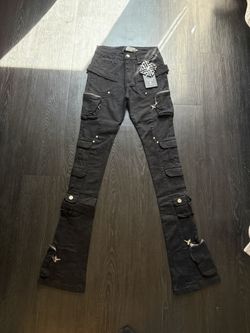 Guapi Black Stacked Jeans