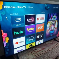 SMART  TV   HISENSE   75"  4K  ROKU   LED  HDR   DOLBY   VISION   FULL  UHD  2160p🛑 (  MAKE   AN   OFFER  REAZONABLE)  🛑